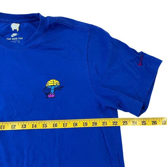Retro Nike Basketball T-Shirt Men's Size XL Peace Love Hoops Mushroom - Picture 3 of 5